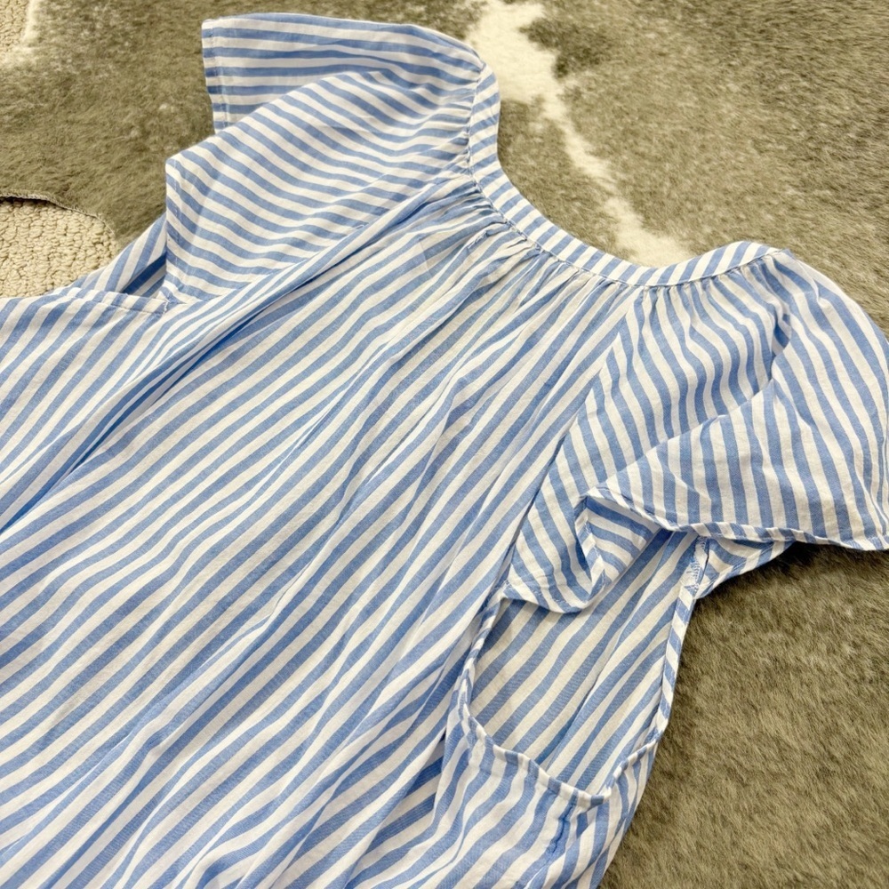 NWT Striped Flutter Sleeve Top XXL - Picture 6 of 11